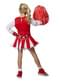 Costume da animatrice rossa brillant per bambina
