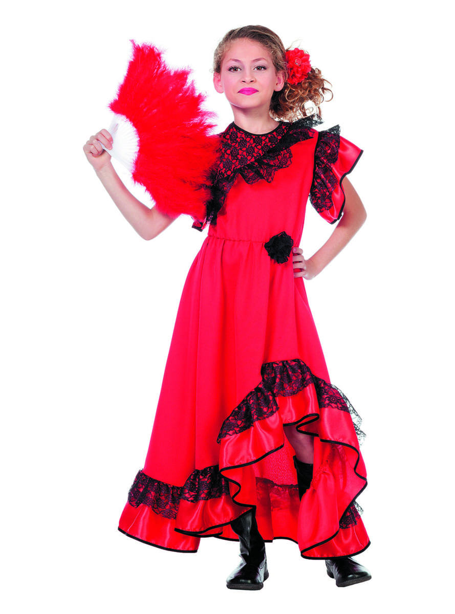 Disfraz de Carmen La Sevillana para niña
