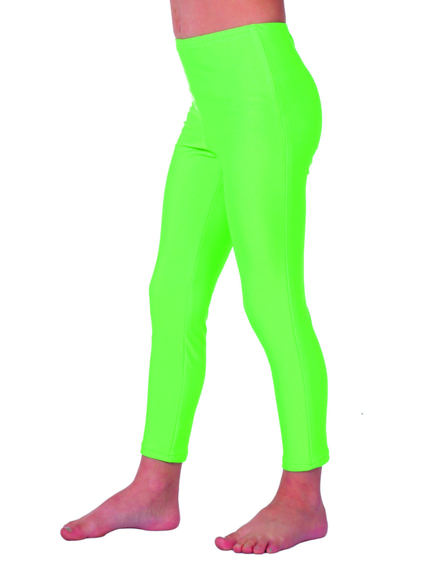 Leggings de los 70's verde para niña