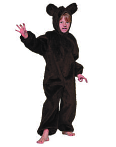 Hairy bear costume for kids