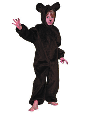 Çocuklar için tüylü ayı kostümü