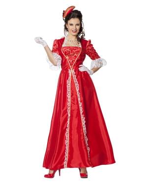 Disfraz de Marquesa rojo para mujer