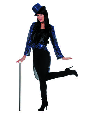Dompteurin Kostüm blau für Damen