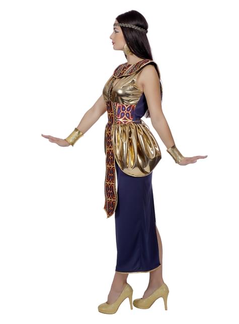 Ägyptische Königin Kostüm gold für Damen