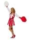 Costume da animatrice rosso brillante per donna