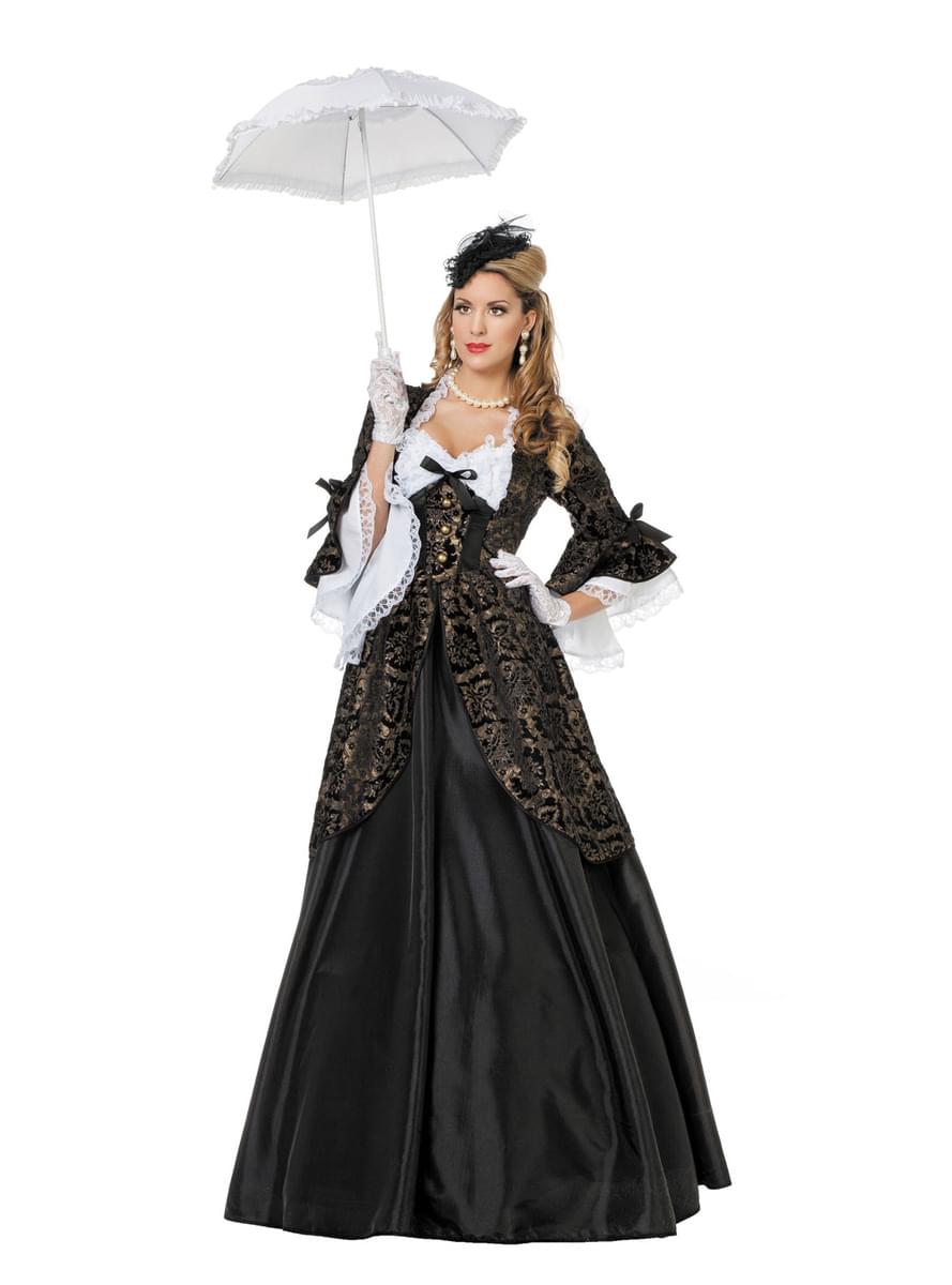 Déguisement Marquise noir femme