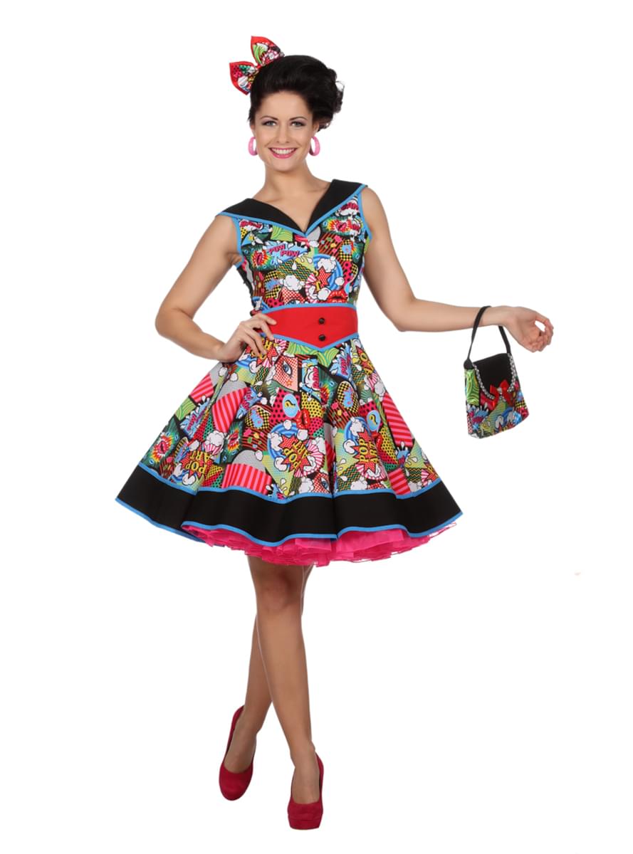 Pop Art Pin-Up Dress for Women. The coolest | Funidelia