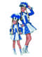 Kék majorette ruha nőknek
