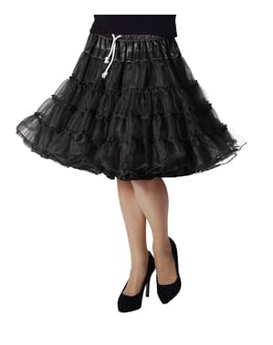 Deluxe sort underskørt til kvinder