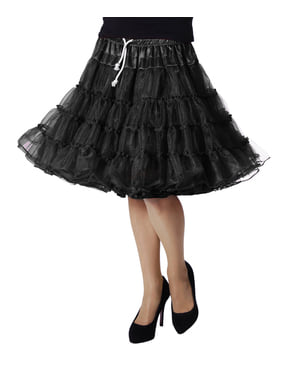 女性用デラックスブラックアンダースカート