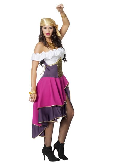 Disfraz De Pirata Gitano Para Mujer, Uniformes De Carnaval Para