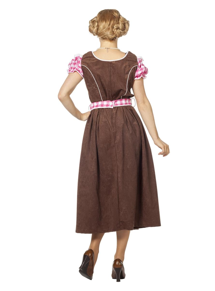 Dirndl Kostüm für Oktoberfest rosa für Damen