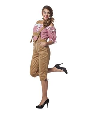 Beige Oktoberfest lederhosen Női