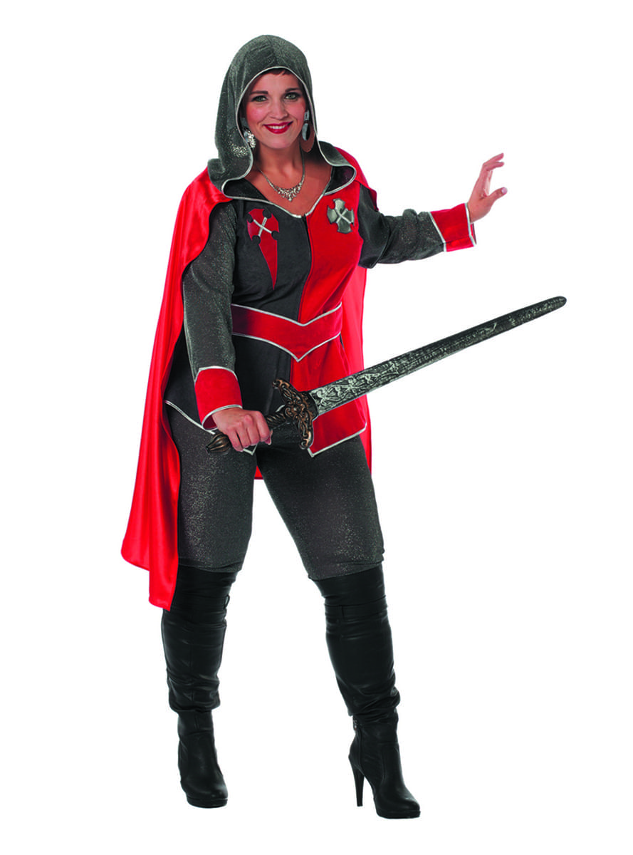Déguisement chevalier rouge femme