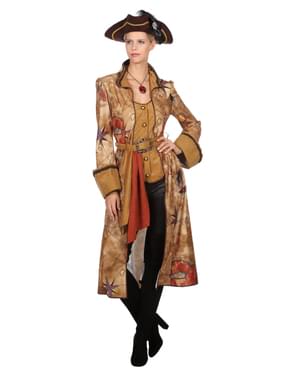 Déguisement chasseuse de trésor doré femme