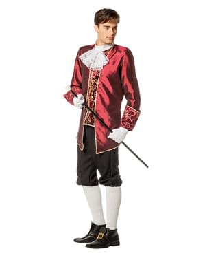 Marquis Kostüm weinrot für Herren