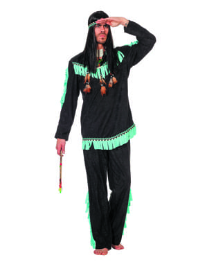 Pánský kostým indián černý