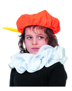 Boina de Pedro ajudante de São Nicolau laranja infantil