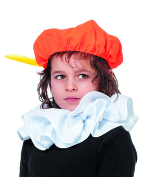 Béret Père Fouettard orange enfant
