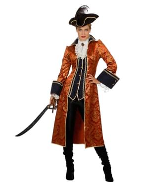 Costum de pirat portocaliu pentru femeie