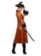 Costume da pirata arancione per donna