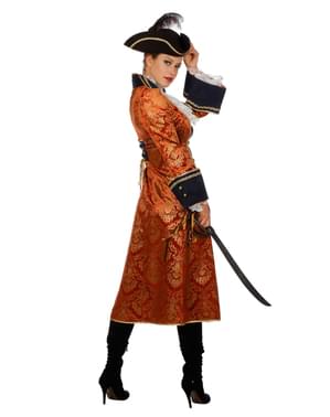 Fato de pirata laranja para mulher