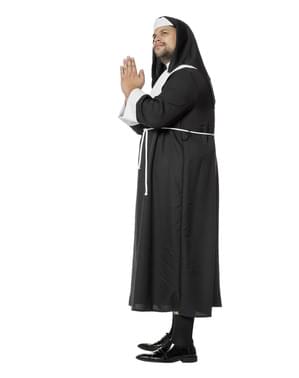 Disfraz de monja negro para hombre