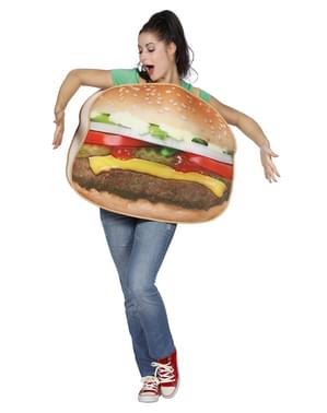 Erkekler için Burger kostümü