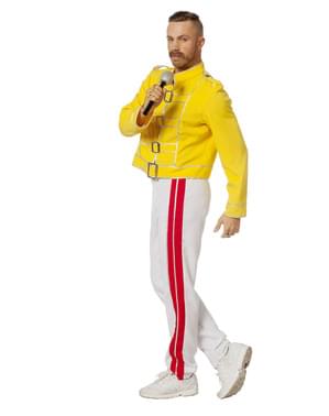 Maskeraddräkt Freddie Mercury gul för honom