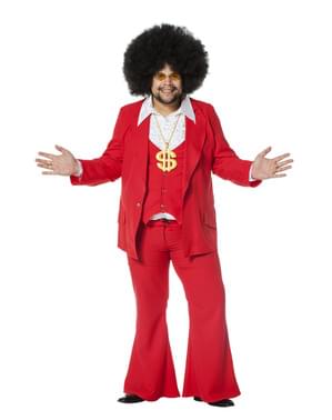 Costum Febra de Sâmbată Noapte roșu pentru bărbat