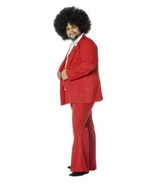 Fato de Febre de Sábado à Noite vermelho para homem