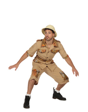 Béžový kostým na safari pre mužov