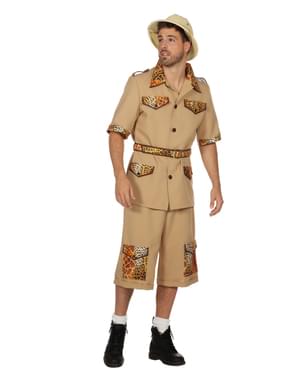 Béžový kostým na safari pre mužov