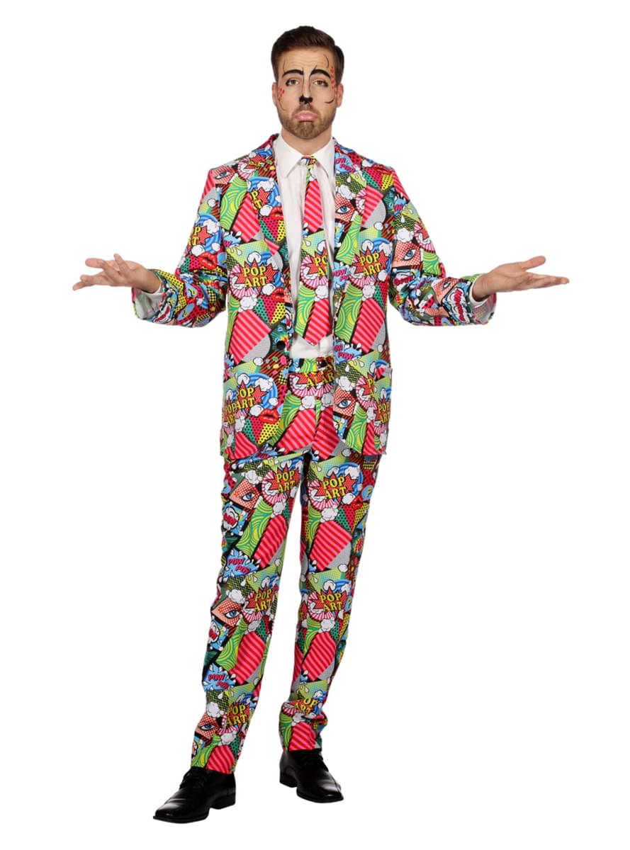 男性用ポップアートスーツ