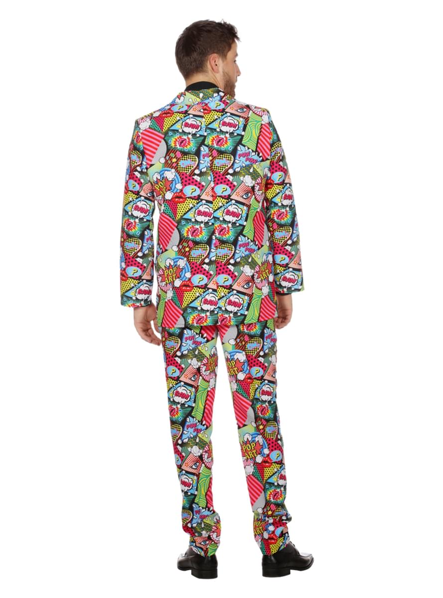 Traje con diseño de Pop Art