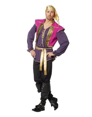 Zigeuner Kostüm lila für Herren