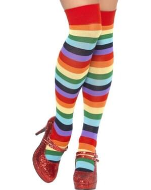 Дълги многоцветни чорапи