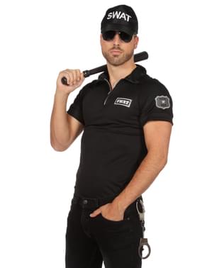 Tricou de Agent SWAT negru pentru bărbat