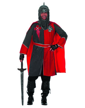 Pánský kostým rytíř krále Artuše šedý