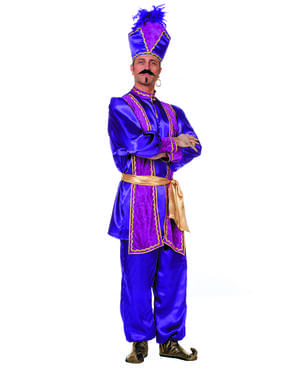 Erkekler için Mor Sultan Kostüm