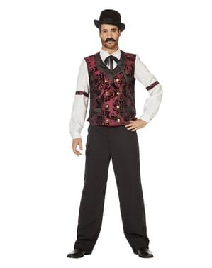 Maskeraddräkt western servitör vuxen
