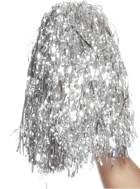 Pompons cheerleader argento