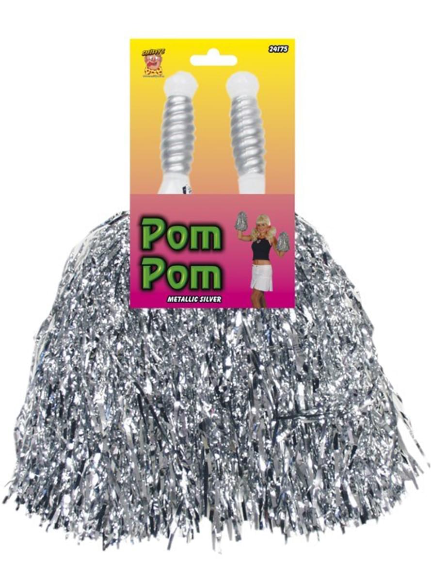 Pompons cheerleader argento