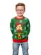 Pulover de Crăciun verde pentru copii