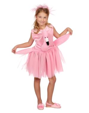 Maskeraddräkt flamingo rosa för barn