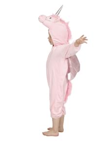 Fato de unicórnio cor-de-rosa infantil