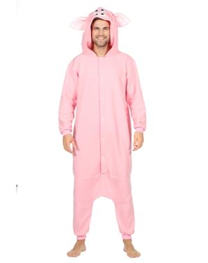 Varken onesie kostuum voor volwassenen