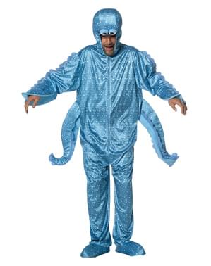 Yetişkinler için mavi ahtapot kostümü