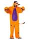 Orange cyclops monster costume for adults