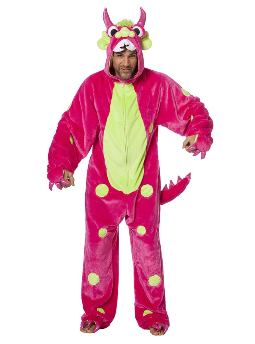 Pink monster costume for adults